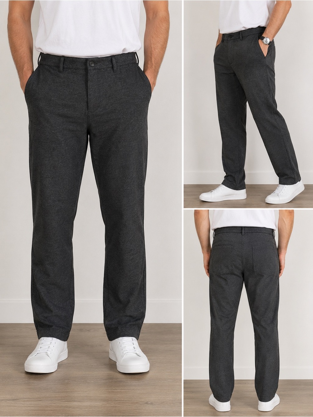 Public Rec Gray Heather Stretch Performance‎ Pants Men’s 36x32 Straight Leg